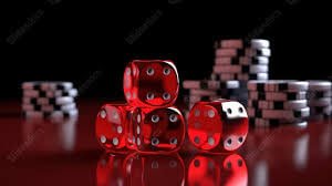 Live Caribbean Stud Poker table with dealer and five-card hands